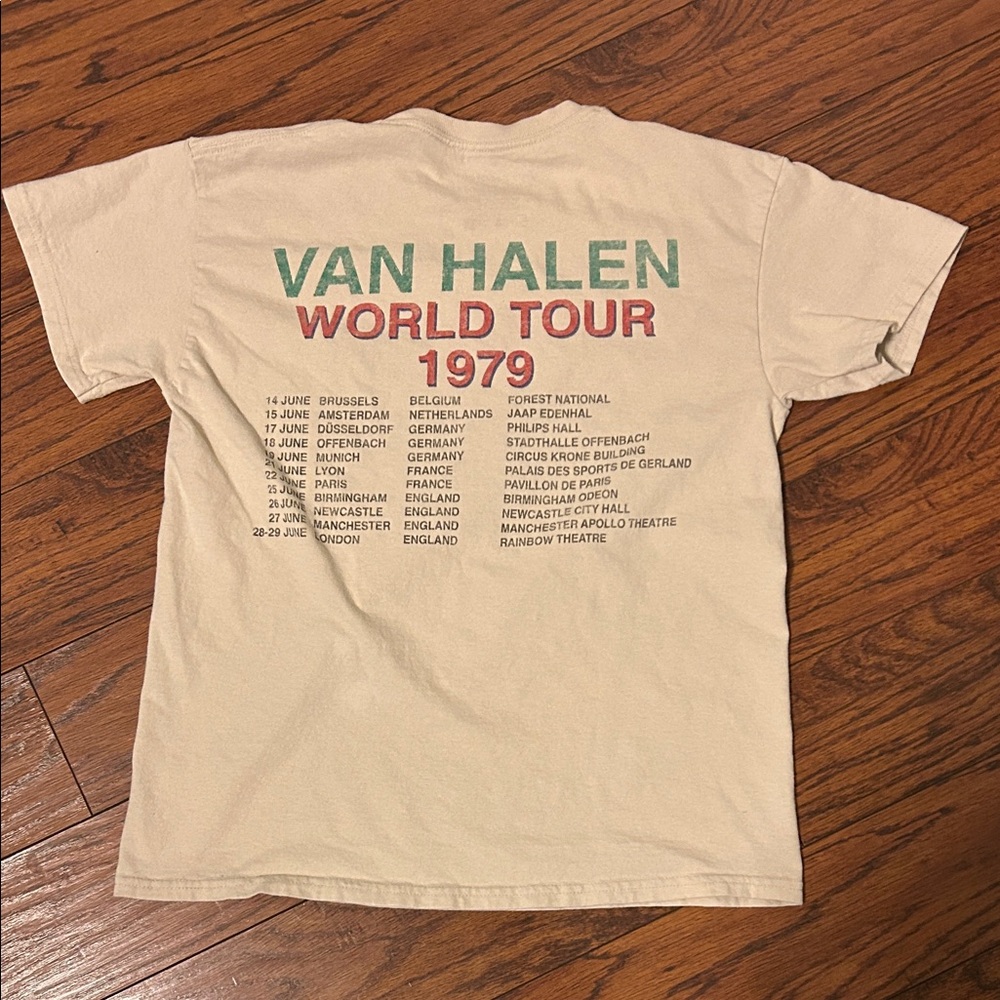 Van Halen 1978 Tour T-Shirt. Made in 2023 - Picture 6 of 7